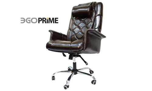 Офисное массажное кресло EGO PRIME EG1003 Шоколад в комплектации LUX